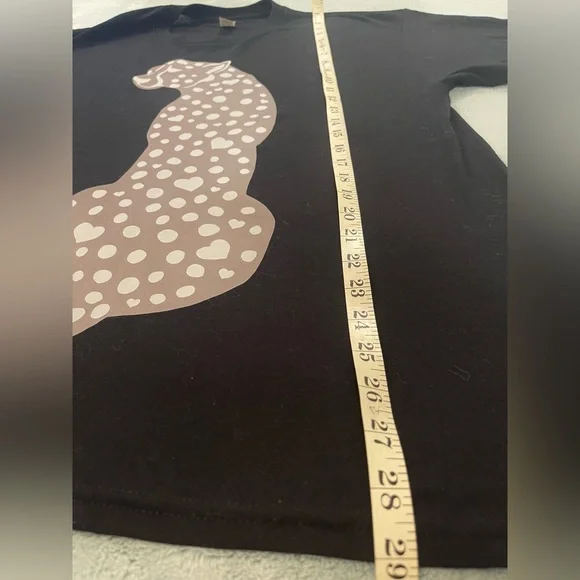 Unisex Cat T-Shirt with Gray Polka Dot Design - Picture 9 of 10